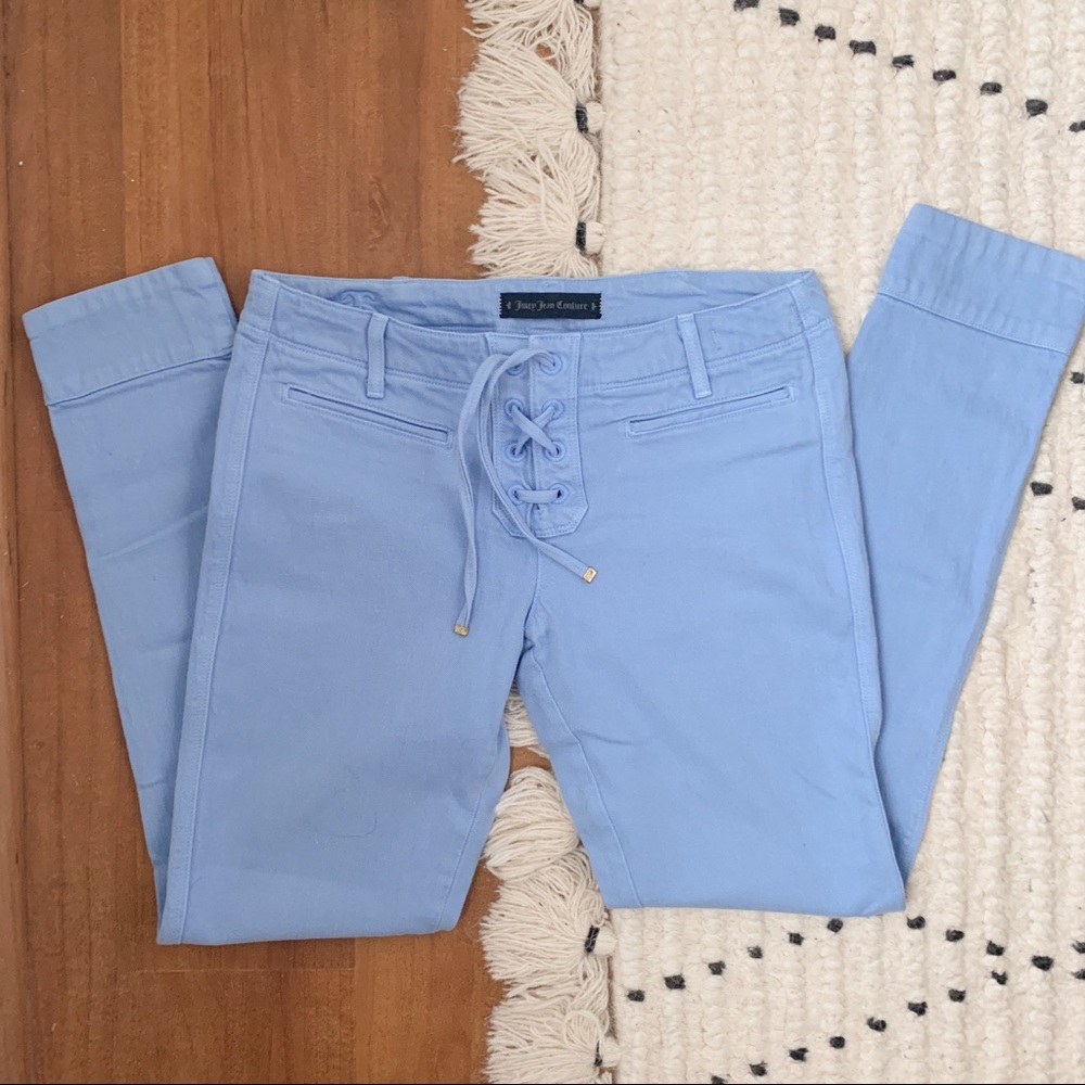 JUICY COUTURE 🍒 Mid Rise Lace-Up Jeans